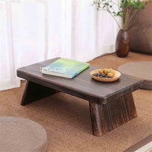 Load image into Gallery viewer, Japanese Style Antique Solid Wood Tea Table Tatami Small Coffee Table Solid Paulownia Wood Furniture Living Room Low Tea Table
